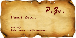 Panyi Zsolt névjegykártya