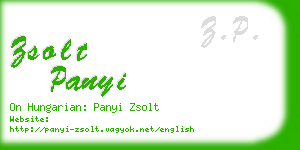 zsolt panyi business card